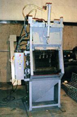 Mounted nozzle air blast machine